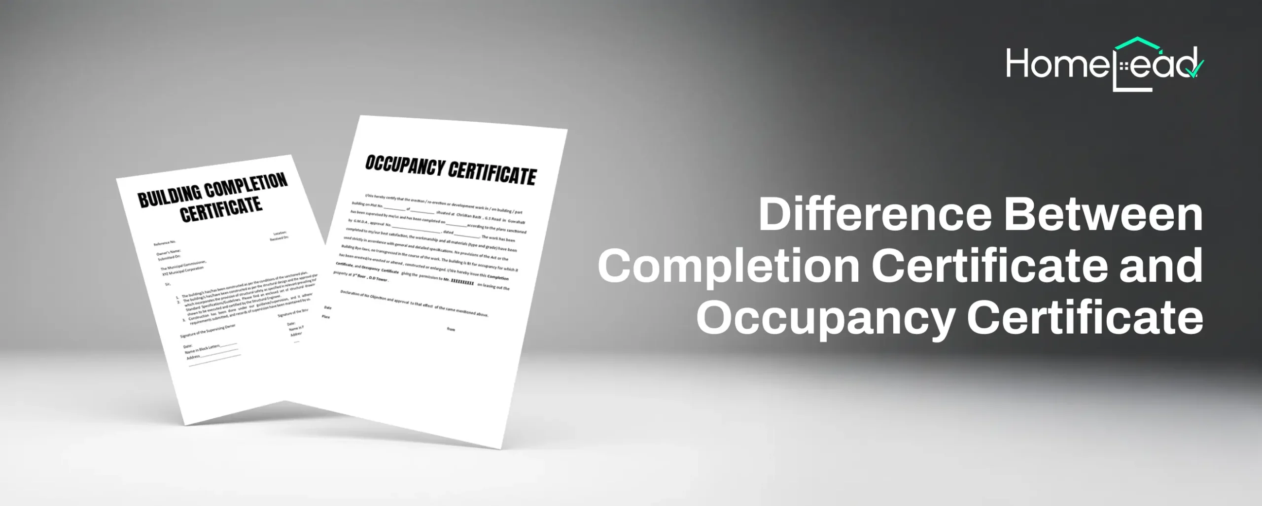 Difference Between Completion Certificate and Occupancy Certificate